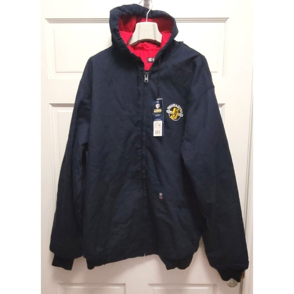 Tyndale Men's Premium Lined Hooded FR Jacket w/ Phillips & Jordan Logo 2XL Long